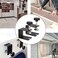 Omninmo Drawer Fixing Clip Drawer Front Panel Installation Clamp Cabinet Hardware Jig C Clamps Drawer Drill Hole Guide C Clamp for Woodworking Tables Desk Mount with Big Silicone Protective Pad 2