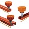 O'SKOOL OSKOOL TTrack Knob Kit with Threaded Through 1420 Knobs TBolts and Washers for Woodworking Jigs and Fixtures 10 Pack HW04