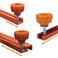 O'SKOOL OSKOOL TTrack Knob Kit with Threaded Through 1420 Knobs TBolts and Washers for Woodworking Jigs and Fixtures 10 Pack HW04