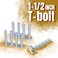 O'SKOOL OSKOOL TTrack Knob Kit with Threaded Through 1420 Knobs TBolts and Washers for Woodworking Jigs and Fixtures 10 Pack HW04