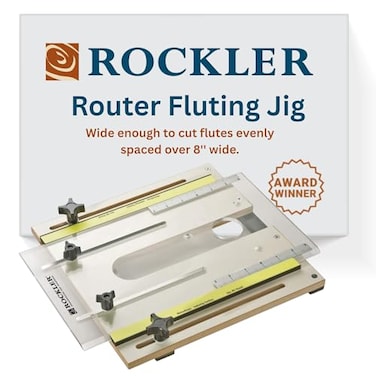 ROCKLER Rockler Router Fluting Jig Router Jig for Perfect Flutes Spline is Easy to Custom Drill for NonStandard Fluting Built wMDF Aluminum Table Accessories