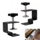 VANROUG 2Pcs Drawer Front Installation Clamps Drawer Fixing Clips Adjustable Drawer Face Clamp jig C Clamps Easy and Stable Drawer Front Mounting Tool for Woodworking Black