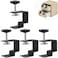 Wdwlbsm 4Pcs Drawer Front Installation Clamps Adjustable Drawer Fixing Clip Cabinet Hardware Jig C Clamps for Woodworking Stable and Quickfitting Drawer Front Mounting Tool Pro Kit Black