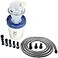 Cen-Tec Systems Assembled Quick Click Dust Separator with 5 Gallon Locking Collection Bin and Power Tool Adapter Set with 16 Ft Hose