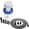 Cen-Tec Systems Assembled Quick Click Dust Separator with 5 Gallon Locking Collection Bin and Power Tool Adapter Set with 16 Ft Hose