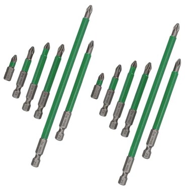 KH866 12 Pcs Magnetic Drill Bits for Screws 2025 Strong Screwdriver Bit Set with Durability AntiShock Impact Driver Design Includes 25 50 65 70mm 90 150mm Magnetized Electric Precision Tips Anti Slip