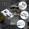 Podoy 6 Pack N268241 Drill Belt Clip Stainless Steel Drill Tool Clips with Screws N169778 N086039 Belt Hook Clip Kit compatible with DCD980 DCD985 DCD980L2 DCD985L2