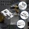 Podoy 6 Pack N268241 Drill Belt Clip Stainless Steel Drill Tool Clips with Screws N169778 N086039 Belt Hook Clip Kit compatible with DCD980 DCD985 DCD980L2 DCD985L2