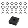 Koatukys 6 Sets of 38 and 12 Impact Retaining Ring Clip with ORing Fits Pneumatic Type Impact Wrench Including Retainer Ring Anvil Install Tool