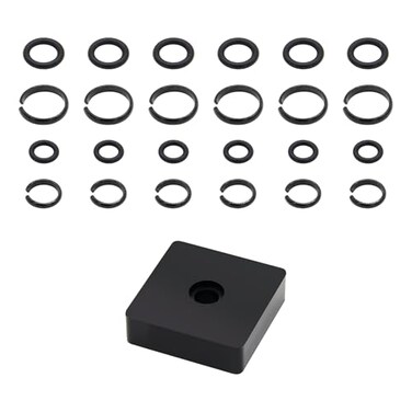 Koatukys 6 Sets of 38 and 12 Impact Retaining Ring Clip with ORing Fits Pneumatic Type Impact Wrench Including Retainer Ring Anvil Install Tool