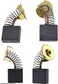 QINALO CB204 Carbon Brush replacement for Makita CB204 CB203 CB202 1919446 1919535 1919577 1810513 6432005Pack of 4