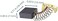 QINALO CB204 Carbon Brush replacement for Makita CB204 CB203 CB202 1919446 1919535 1919577 1810513 6432005Pack of 4