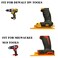 UOSXVC 5Packs Tool Holders for Dewalt 20V 12V Drill Tool Mount Fit for Milwaukee M18 Tools Yellow