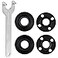 Topbuti 5pcs Grinder Flange Angle Wrench Spanner Metal Lock Nut for Compatible with Dewalt Milwaukee 1934654 Bosch Black Decker Ryobi Makita 5 5811 Parts
