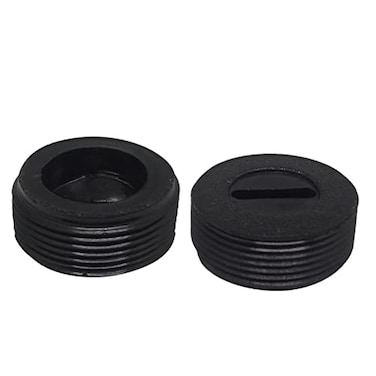 ZLYY 10pcs 16mm OD Carbon Brush Holder Caps 8mm Thickness Fitting Thread Black Plastic Motor Brush Coverfor Makita 9403 Belt Sander