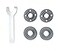 MIKMAYTOO Dewalt Metabo Grinder Spanner Wrench 5811 4 PCS Compatible for Bosch Ryobi Black Decker