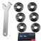 RICHERI Grinder Flange Angle Wrench Metal Lock Nut Fit for DW Milwaukee Makita 1934654 Compatible with Bosch Black Decker Ryobi 45 5 5811 1 wrench 3 inner nuts 3 outer nuts