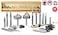 Amana Tool AMS132 18Pc Signmaking Advanced CNC Router Bit Collection 14 Shank