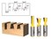 Yonico YONICO Router Bits Set Dovetail 3 Bit 12Inch Shank 14318