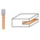 CMT ORANGE CMT 82333211B Slot Cutter with Arbor Bearing 12Inch Shank