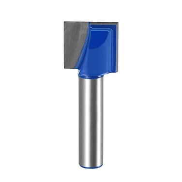 uxcell 17mm Dia 8mm Shank Bottom Cleaning Router Bit 2 Flutes Carbide Tipped Cutter Uncoated for Woodworking