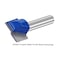 uxcell 20mm Dia 8mm Shank Bottom Cleaning Router Bit 2 Flutes Carbide Tipped Cutter Uncoated for Woodworking