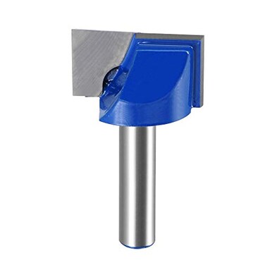uxcell 28mm Dia 8mm Shank Bottom Cleaning Router Bit 2 Flutes Carbide Tipped Cutter Uncoated for Woodworking