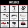 PORTER-CABLE PORTERCABLE 20V MAX 6 Tools Combo Kit Cordless Drill Set Impact Driver Circular Saw Reciprocating Saw Oscillating Tool Cutting Blade Flashlight and USB Charger PCCK617L6