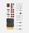 HOTO Rotary Tool Accessories Kit 60Piece Set Fits 18 32mm 332 23mm Sanding Grinding Cutting Drilling Sharpening Carving Engraving