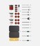 HOTO Rotary Tool Accessories Kit 60Piece Set Fits 18 32mm 332 23mm Sanding Grinding Cutting Drilling Sharpening Carving Engraving