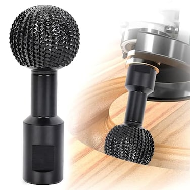 Pomsare Angle Grinder Polishing Pad Wheel Wood Sanding Ball Gouge Disc with 5811 Threads Angle Grinder Attachments Power Carving Tools for Wood Carving Grinding Polishing Engraving