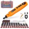 HARDELL Mini Cordless Rotary Tool 5Speed and USB Charging with storage case MultiPurpose 37V Power Rotary Tool for Sanding Polishing Drilling Etching Engraving DIY Crafts