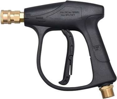 DUSICHIN DUS022 Short Wand High Pressure Washer Gun 3000 PSI for Pressure Power Washers Black