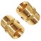 Fitvell M22 Pressure Washer Hose Extension Coupler Metric 14mm Male to M22 14mm Male Thread Brass Coupler Fitting Adapter 4500PSI Pack of 2
