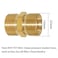 Fitvell M22 Pressure Washer Hose Extension Coupler Metric 14mm Male to M22 14mm Male Thread Brass Coupler Fitting Adapter 4500PSI Pack of 2