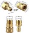 MIZORLIE Pressure Washer Adapter SetM22 Female Thread Fitting 38 Quick Connect kit5000 PSI