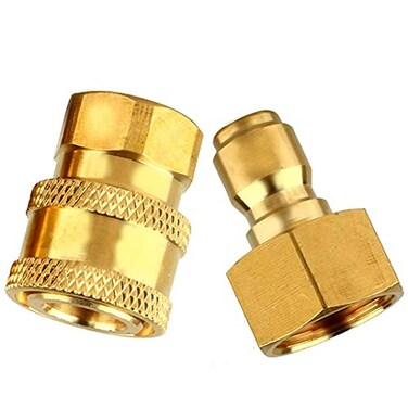 MIZORLIE Pressure Washer Adapter SetM22 Female Thread Fitting 38 Quick Connect kit5000 PSI