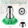 MorningRo 10 Pcs Pressure Washer Nozzle Tips 14 Inch Quick Connector 25 Gpm 4000 Psi Power Washer Spray Tips Set for Home Car Patio Driveway Green
