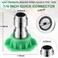 MorningRo 10 Pcs Pressure Washer Nozzle Tips 14 Inch Quick Connector 25 Gpm 4000 Psi Power Washer Spray Tips Set for Home Car Patio Driveway Green