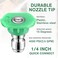 MorningRo 10 Pcs Pressure Washer Nozzle Tips 14 Inch Quick Connector 25 Gpm 4000 Psi Power Washer Spray Tips Set for Home Car Patio Driveway Green