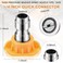 MorningRo 14 Inch Pressure Washer Nozzle Tips Quick Connector 25 Gpm 4000 Psi Power Washer Spray Tips Set for Home Car Patio DrivewayYellow10 Pack