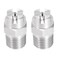 uxcell Flat Fan Spray Tip 14BSPT Male Thread 304 Stainless Steel Nozzle 65 Degree 14mm Orifice Diameter 2 Pcs