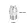 uxcell Flat Fan Spray Tip 14BSPT Male Thread 304 Stainless Steel Nozzle 65 Degree 14mm Orifice Diameter 2 Pcs