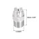 uxcell Flat Fan Spray Tip 14BSPT Male Thread 304 Stainless Steel Nozzle 65 Degree 14mm Orifice Diameter 2 Pcs