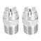 uxcell Flat Fan Spray Tip 14BSPT Male Thread 304 Stainless Steel Nozzle 65 Degree 14mm Orifice Diameter 2 Pcs