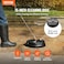 VEVOR 15 Inch Pressure Washer Surface Cleaner 4000 PSI Universal Power Washer Accessory with 2 Extension Wands and 14 Inch Quick Connect Concrete Cleaner for Driveway Patio Floor Cleaning