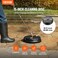 VEVOR 15 Inch Pressure Washer Surface Cleaner 4000 PSI Universal Power Washer Accessory with 2 Extension Wands and 14 Inch Quick Connect Concrete Cleaner for Driveway Patio Floor Cleaning