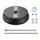 VEVOR 15 Inch Pressure Washer Surface Cleaner 4000 PSI Universal Power Washer Accessory with 2 Extension Wands and 14 Inch Quick Connect Concrete Cleaner for Driveway Patio Floor Cleaning