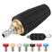PWACCS Pressure Washer Nozzle Tips Full Set 3600 PSI Rotating Turbo Nozzle for Power Washer 30 GPM 7 Spray Tips Kit with Holder Multiple Degrees 14 Quick Connect