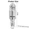 XYQMLY 1 Set Stainless Steel Pressure Washer Sewer Jetter Nozzle 14 Quick Connector High Pressure Drain Jetter Hose Nozzle Mini Compact Durable Sewer Jet Nozzle 5000 PSI